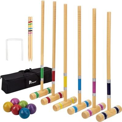 28’’ Croquet Set with Wooden Mallets