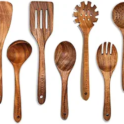 Wooden Spoons for Cooking, 7Pcs